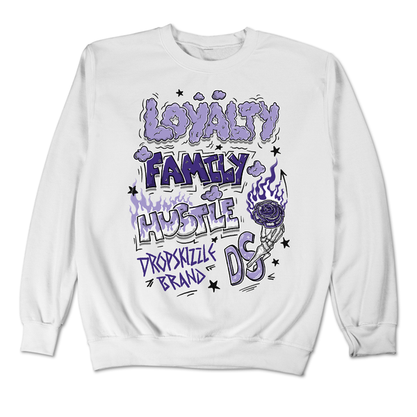 Dunk Blueberry DropSkizzle Unisex Sweatshirt Loyalty Family Hustle Graphic