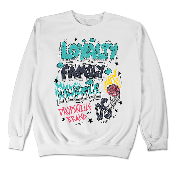 Dunk Dusty Cactus DropSkizzle Unisex Sweatshirt Loyalty Family Hustle Graphic