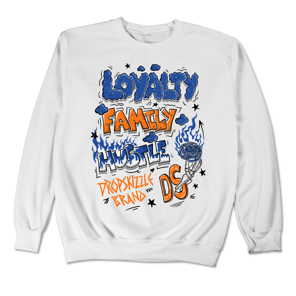 Dunk Knicks DropSkizzle Unisex Sweatshirt Loyalty Family Hustle Graphic