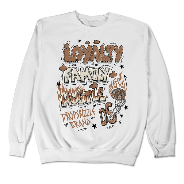 Dunk Medium Curry DropSkizzle Unisex Sweatshirt Loyalty Family Hustle Graphic