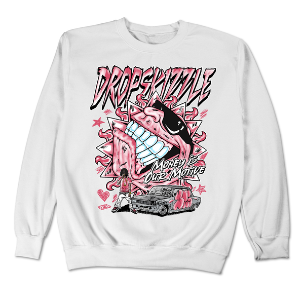 Dunk Archeo Pink DropSkizzle Unisex Sweatshirt Money Is Our Motive Graphic