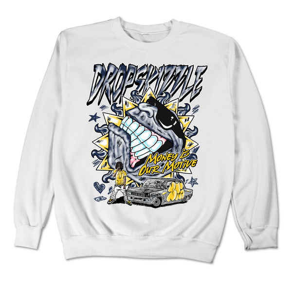 Dunk Michigan 2021 DropSkizzle Unisex Sweatshirt Money Is Our Motive Graphic