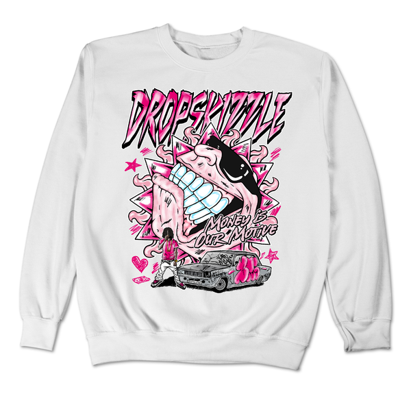 Dunk Triple Pink DropSkizzle Unisex Sweatshirt Money Is Our Motive Graphic