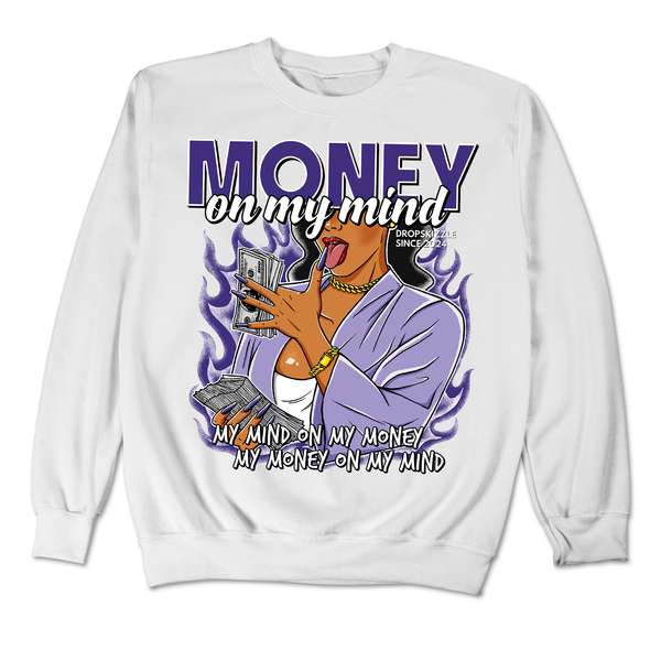 Dunk Blueberry DropSkizzle Unisex Sweatshirt Money On My Mind Graphic