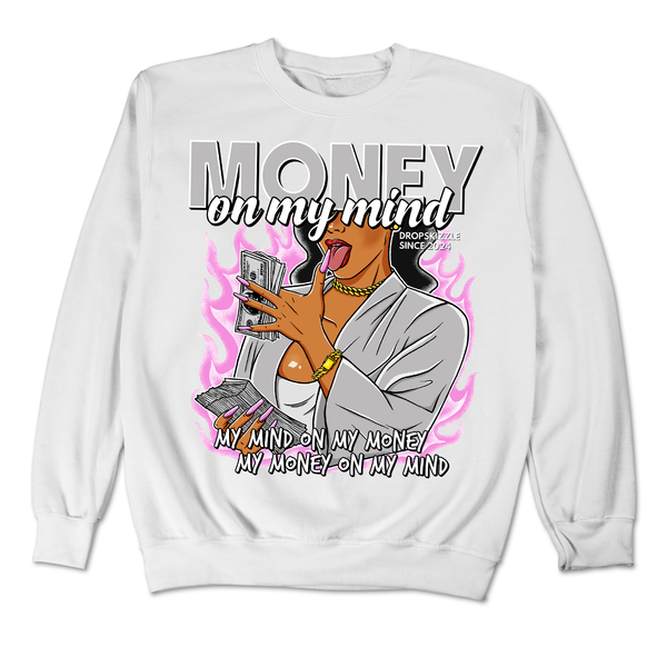 Dunk Grey Fog DropSkizzle Unisex Sweatshirt Money On My Mind Graphic