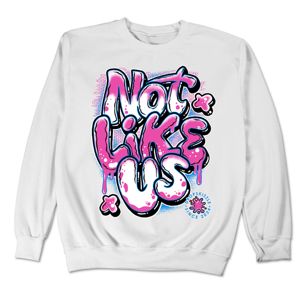 Dunk Active Fuchsia DropSkizzle Unisex Sweatshirt Not Like Us Graphic