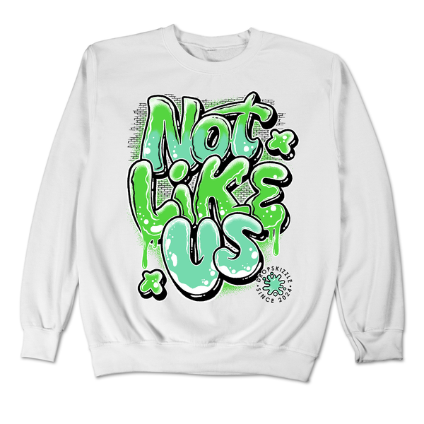 Dunk Green Glow DropSkizzle Unisex Sweatshirt Not Like Us Graphic