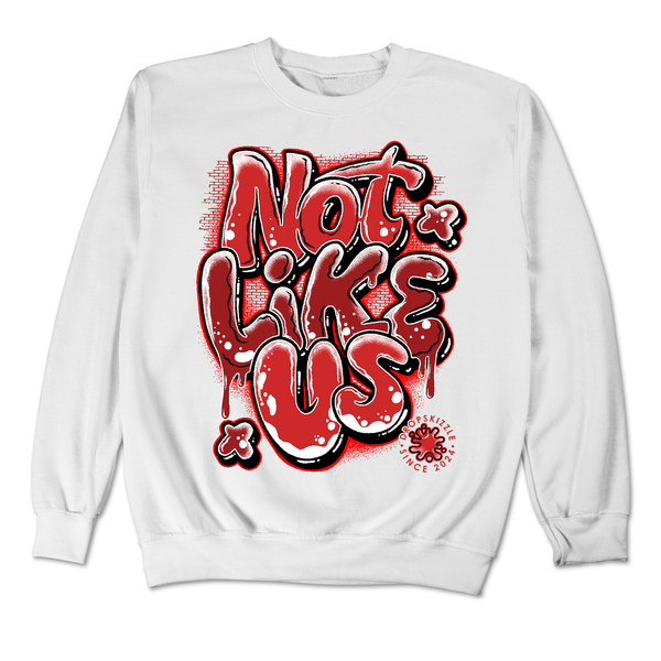 Dunk University Red DropSkizzle Unisex Sweatshirt Not Like Us Graphic