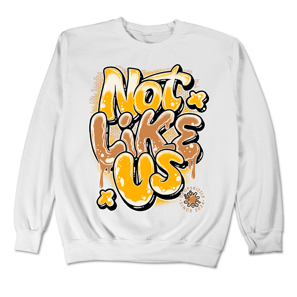 Dunk University Gold DropSkizzle Unisex Sweatshirt Not Like Us Graphic