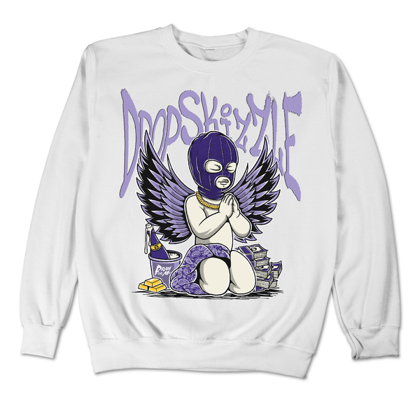 Dunk Blueberry DropSkizzle Unisex Sweatshirt Pray For Me Graphic