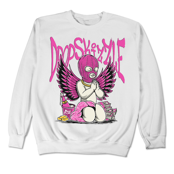 Dunk Active Fuchsia DropSkizzle Unisex Sweatshirt Pray For Me Graphic