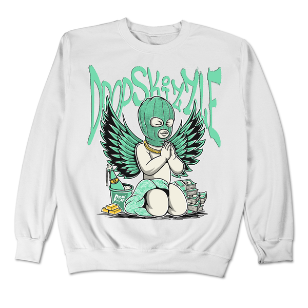 Dunk Green Glow DropSkizzle Unisex Sweatshirt Pray For Me Graphic