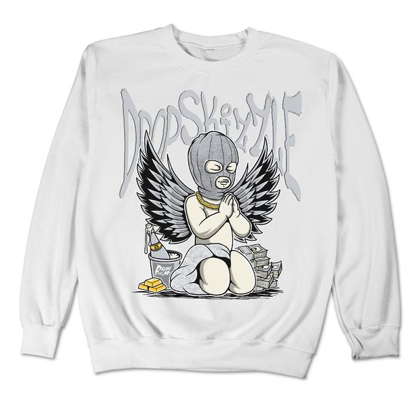 Dunk Grey Fog DropSkizzle Unisex Sweatshirt Pray For Me Graphic