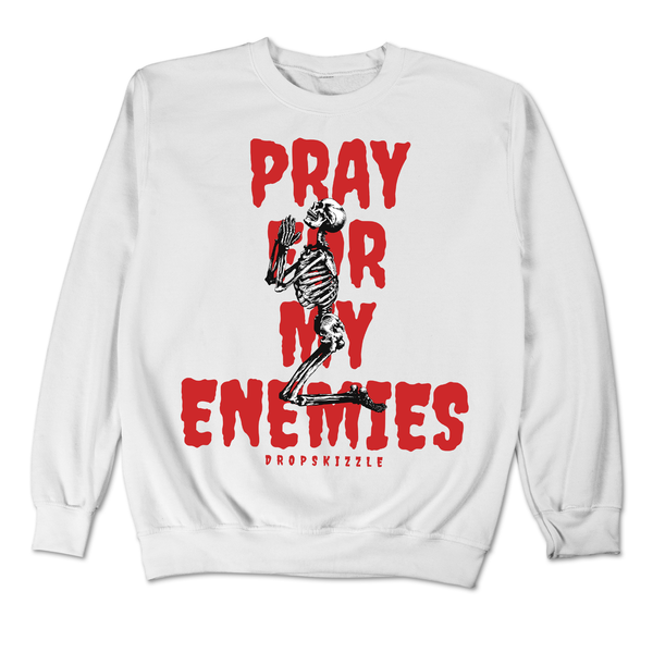 Dunk University Red DropSkizzle Unisex Sweatshirt Pray For My Enemies 2 Graphic