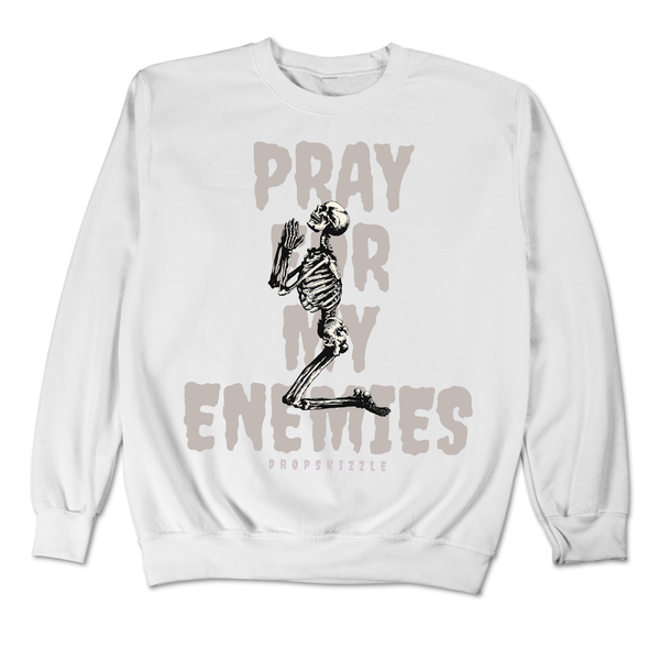 Dunk Iridescent Swoosh DropSkizzle Unisex Sweatshirt Pray For My Enemies 2 Graphic