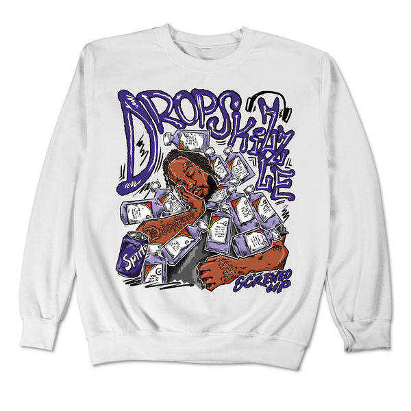 Dunk Blueberry DropSkizzle Unisex Sweatshirt Screwed-Up Graphic