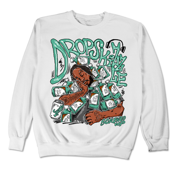 Dunk Clear Jade DropSkizzle Unisex Sweatshirt Screwed-Up Graphic