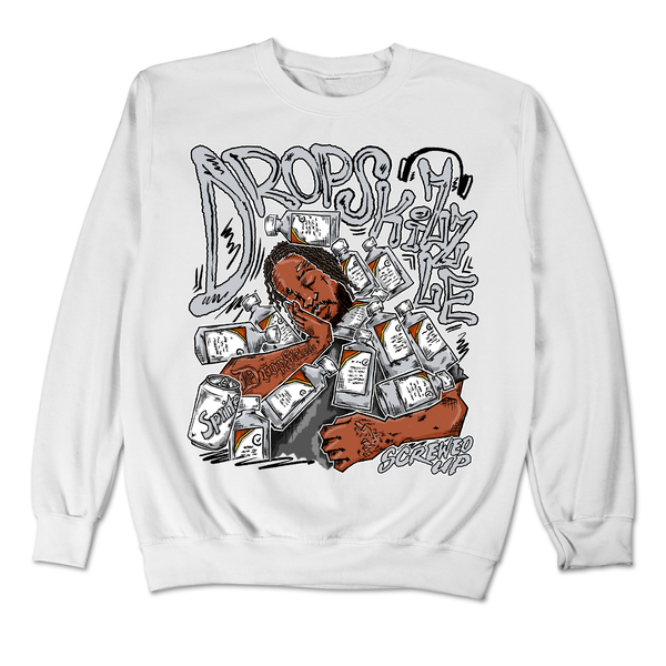 Dunk Grey Fog DropSkizzle Unisex Sweatshirt Screwed-Up Graphic