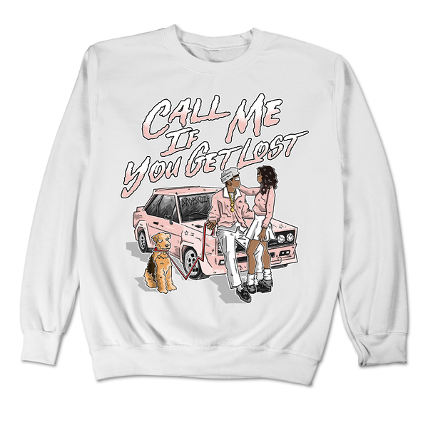 Legend Pink 11s DropSkizzle Unisex Sweatshirt Call Me If You Get Lost Graphic