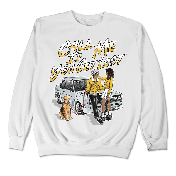 Spiz'ike Low Lightning DropSkizzle Unisex Sweatshirt Call Me If You Get Lost Graphic