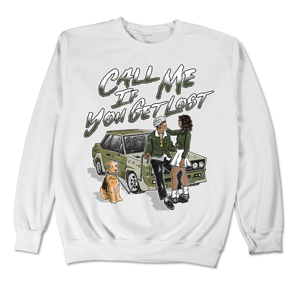 Craft Olive 4s DropSkizzle Unisex Sweatshirt Call Me If You Get Lost Graphic