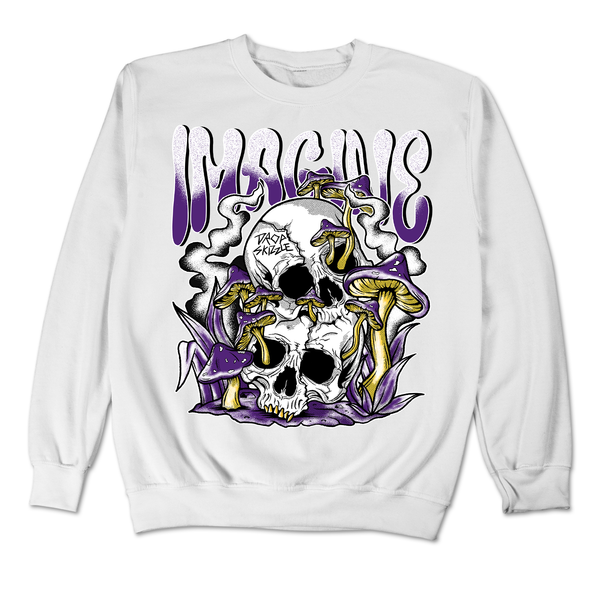 Field Purple 12s DropSkizzle Unisex Sweatshirt IMAGINE Graphic