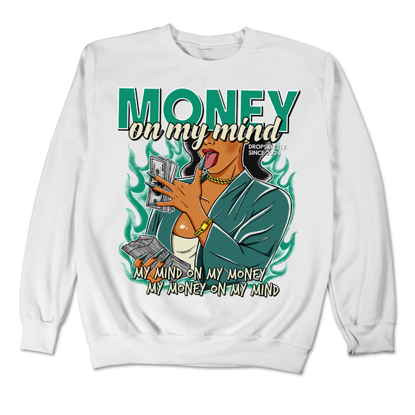 Bicoastal 3s DropSkizzle Unisex Sweatshirt Money On My Mind Graphic