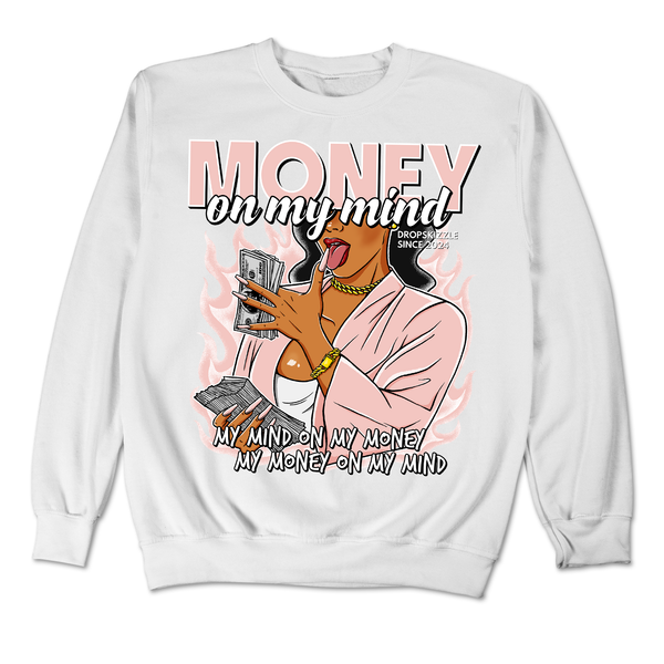 Legend Pink 11s DropSkizzle Unisex Sweatshirt Money On My Mind Graphic