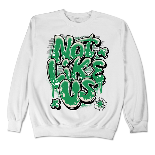 Lucky Green 3s DropSkizzle Unisex Sweatshirt Not Like Us Graphic