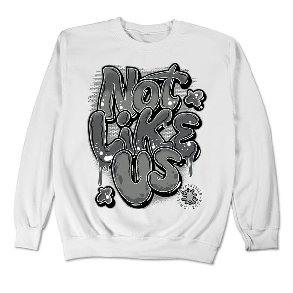 Wet Cement 4s DropSkizzle Unisex Sweatshirt Not Like Us Graphic