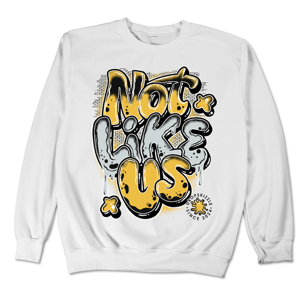 Spiz'ike Low Lightning DropSkizzle Unisex Sweatshirt Not Like Us Graphic