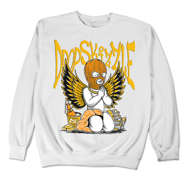 Yellow Ochre 6s DropSkizzle Unisex Sweatshirt Pray For Me Graphic