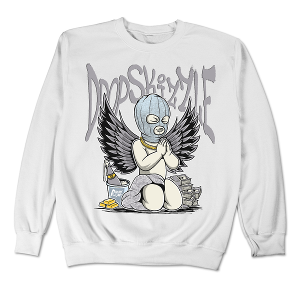 Cement Grey 11s DropSkizzle Unisex Sweatshirt Pray For Me Graphic