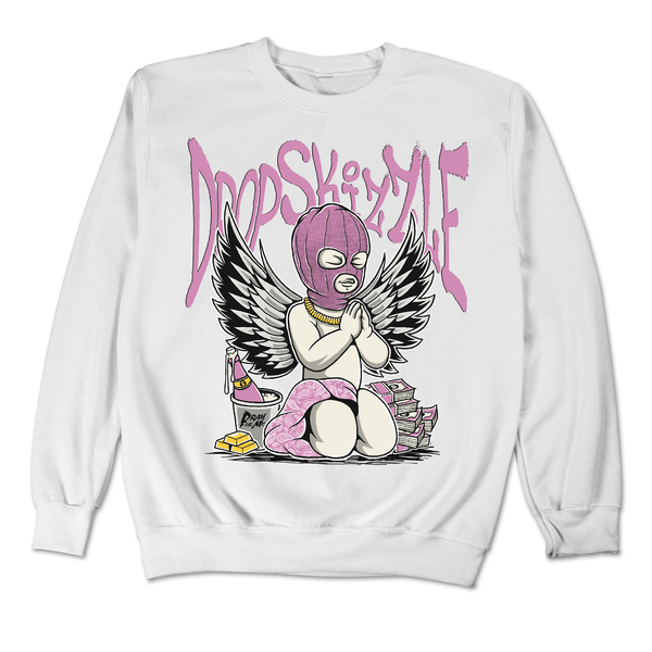 Orchid 4s DropSkizzle Unisex Sweatshirt Pray For Me Graphic