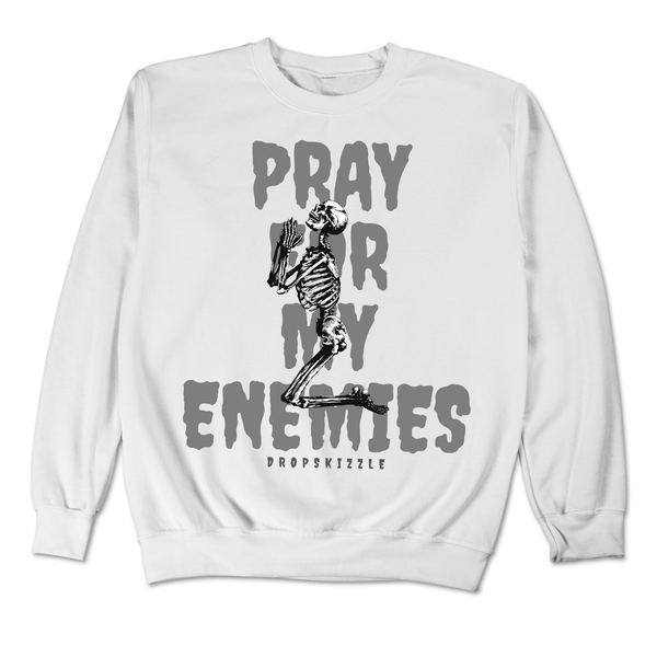 Wet Cement 4s DropSkizzle Unisex Sweatshirt Pray For My Enemies 2 Graphic