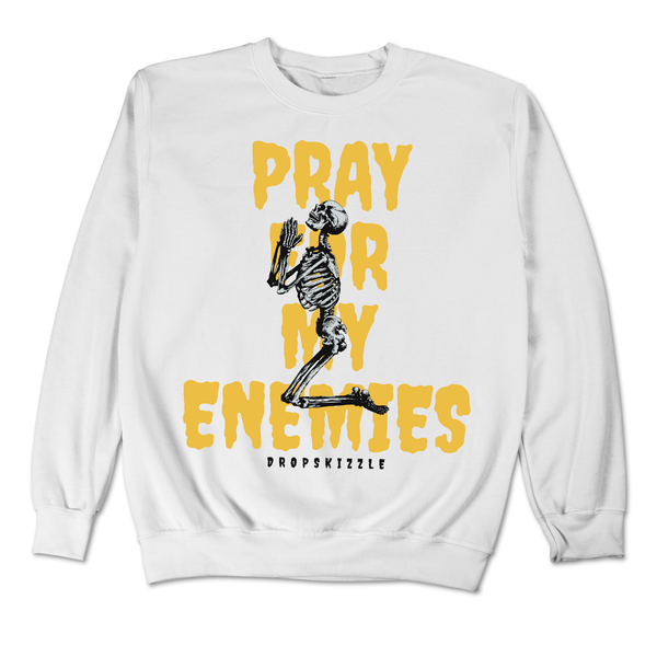 Spiz'ike Low Lightning DropSkizzle Unisex Sweatshirt Pray For My Enemies 2 Graphic