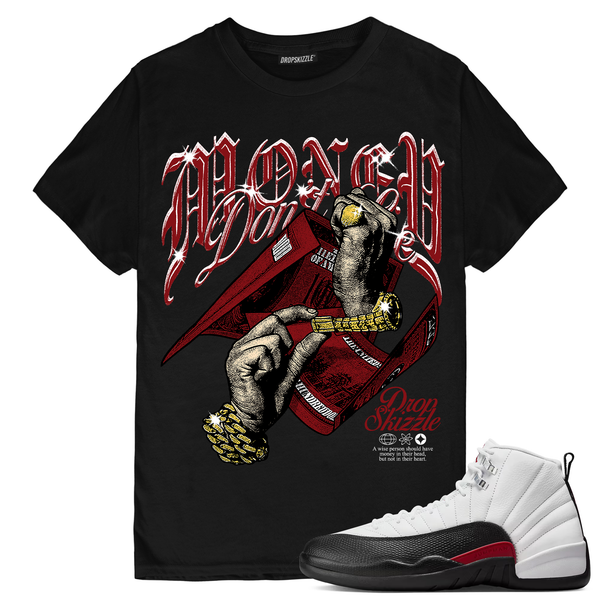 Red Taxi 12s DropSkizzle Unisex T-Shirt Money Don't Lie 2 Graphic Tee