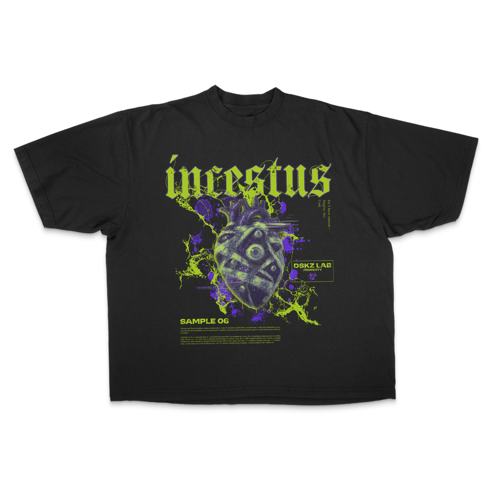 DropSkizzle S13 Incestus Boxy Shirt - Y2K Gothic Tee