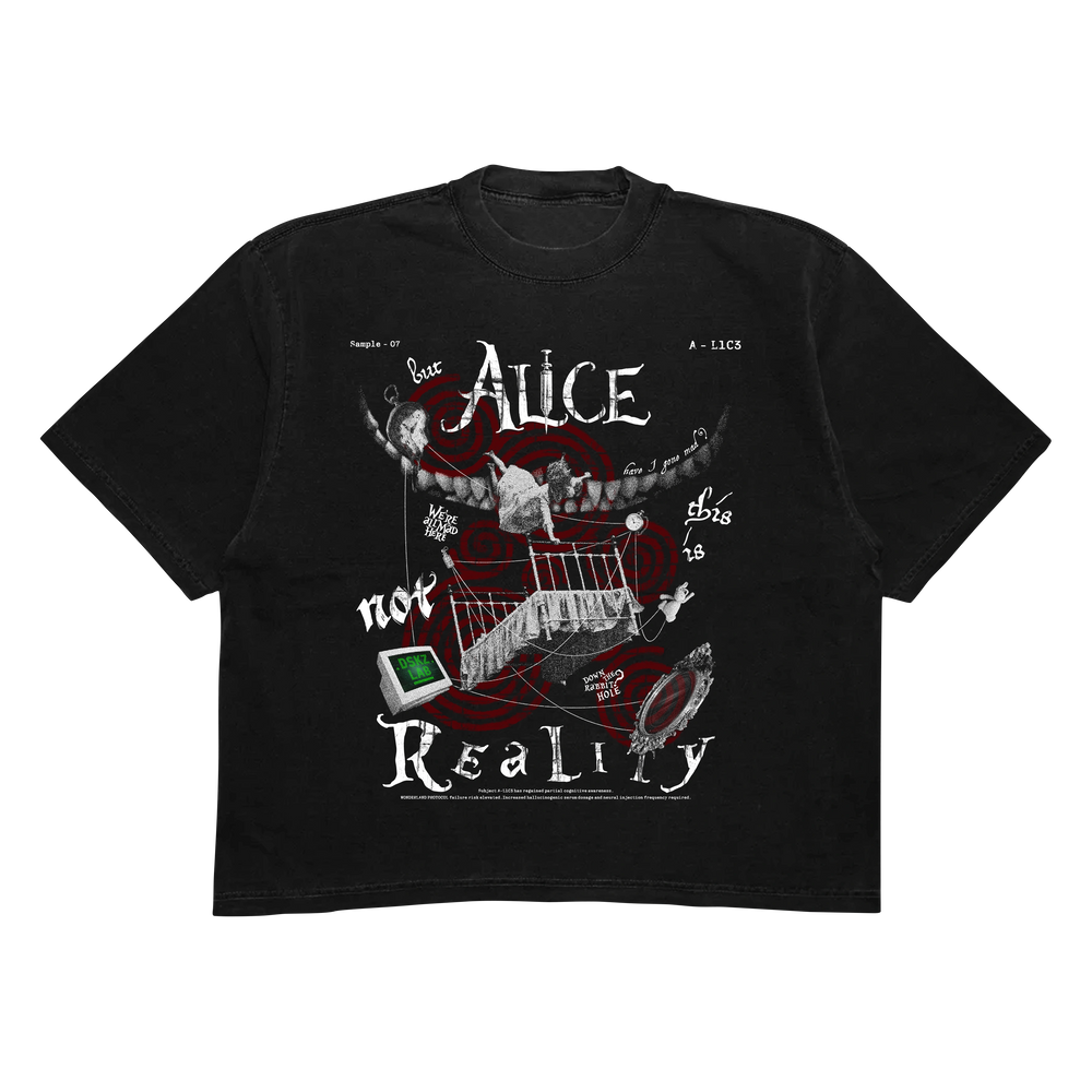 DropSkizzle S13 A-L1C3 Boxy Shirt - Y2K Gothic Tee