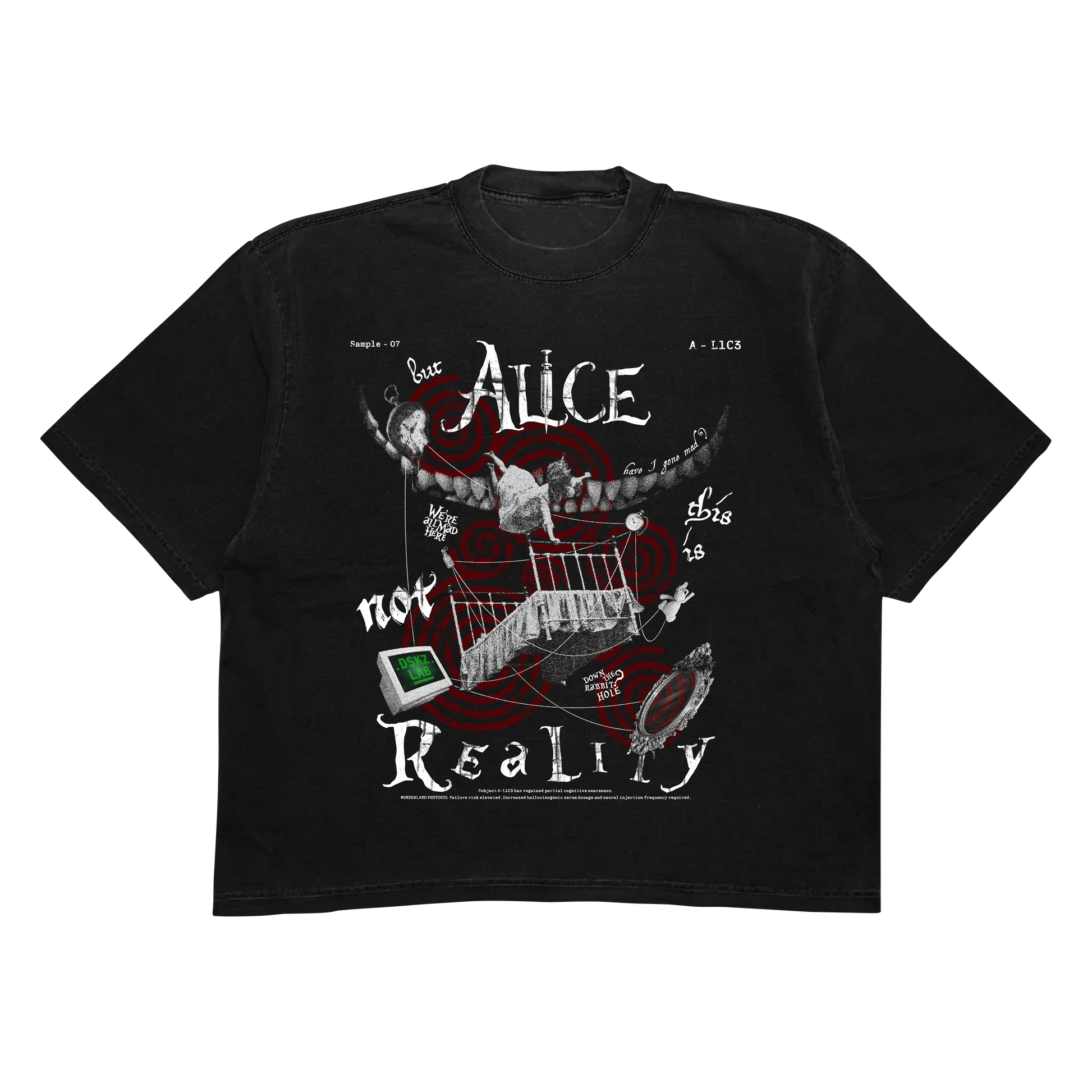 DropSkizzle S13 A-L1C3 Boxy Shirt - Y2K Gothic Tee