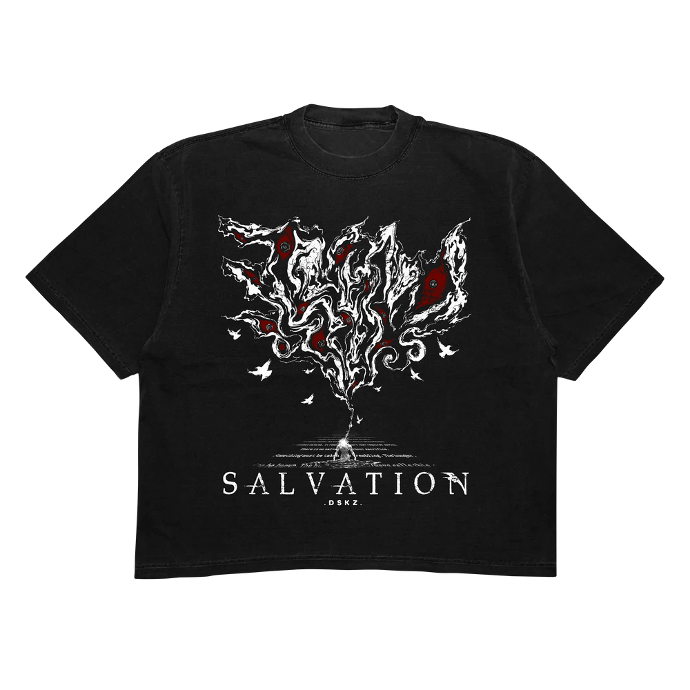 DropSkizzle S13 Salvation Boxy Shirt - Y2K Gothic Tee