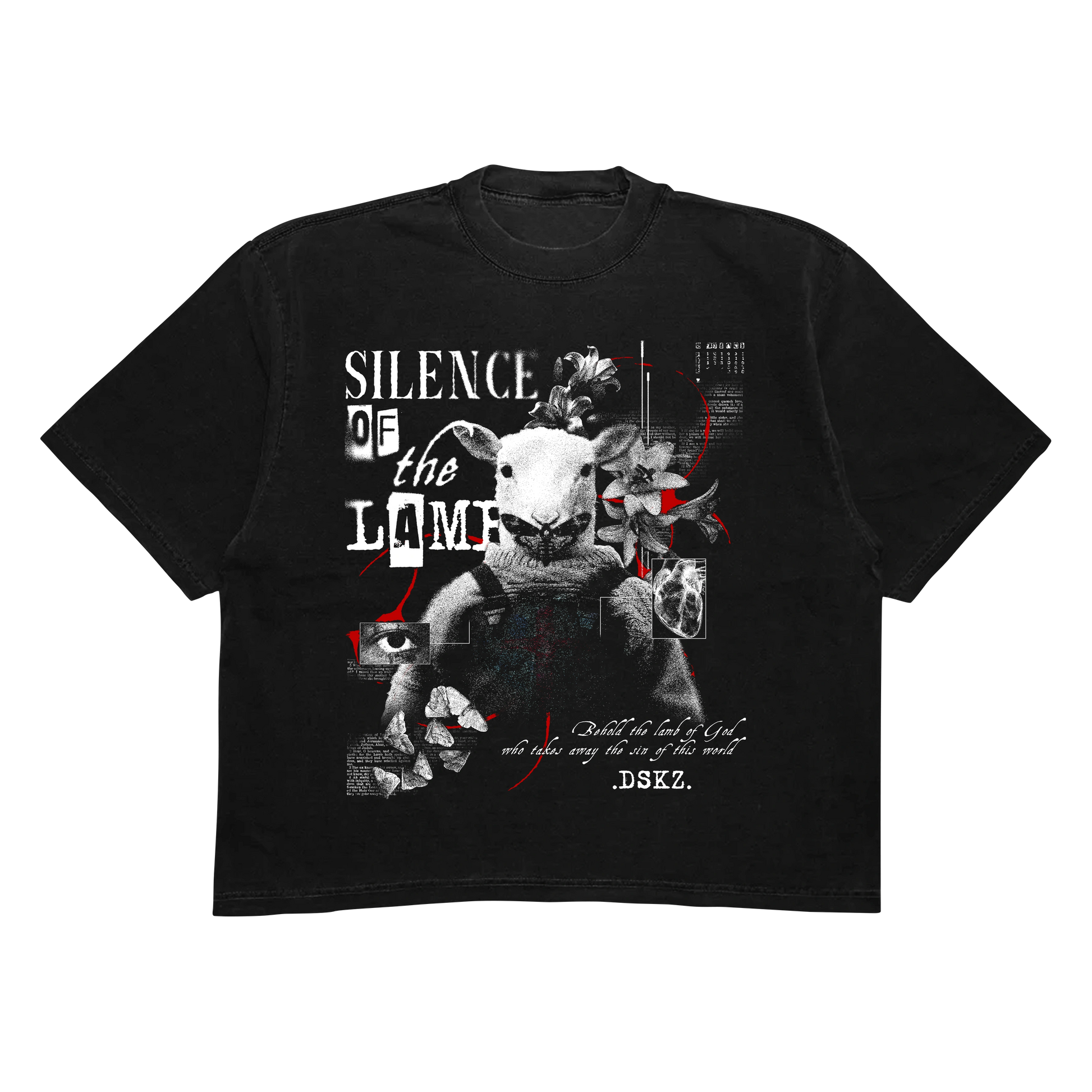 DropSkizzle S13 Silence of the LAMB Boxy Shirt - Y2K Gothic Tee