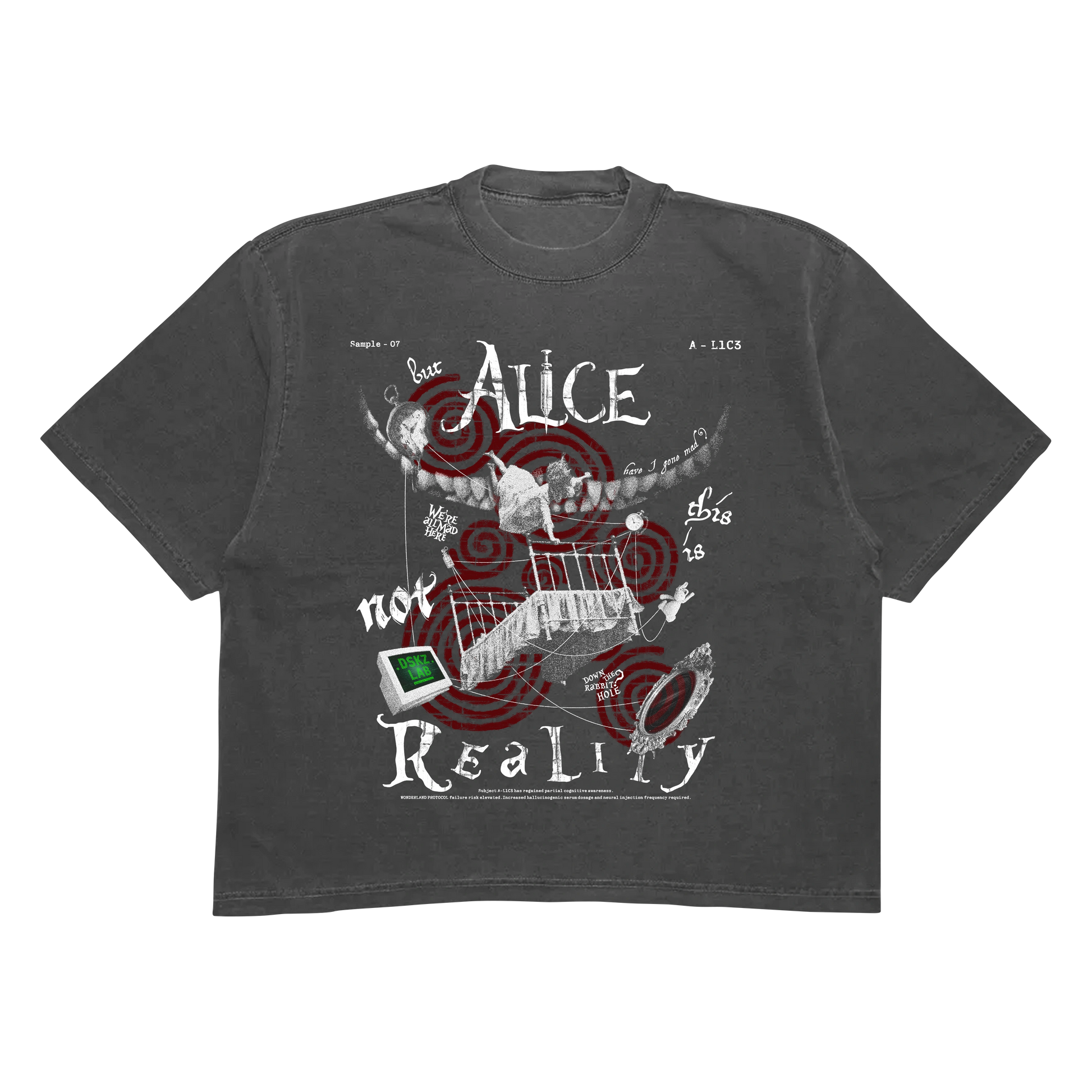 DropSkizzle S13 A-L1C3 Boxy Shirt - Y2K Gothic Tee