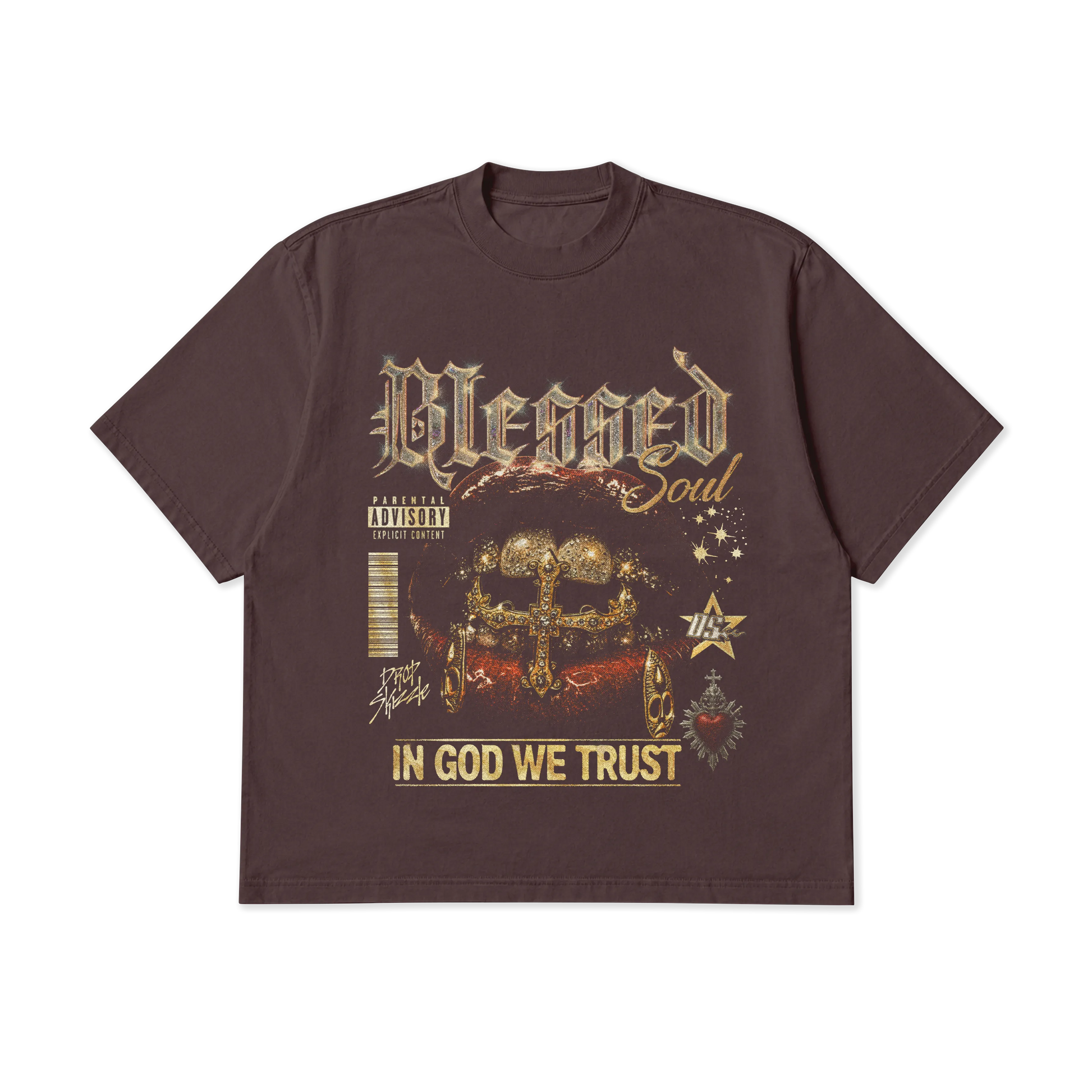 DropSkizzle Blessed Soul Boxy Shirt - Y2K Vintage Tee