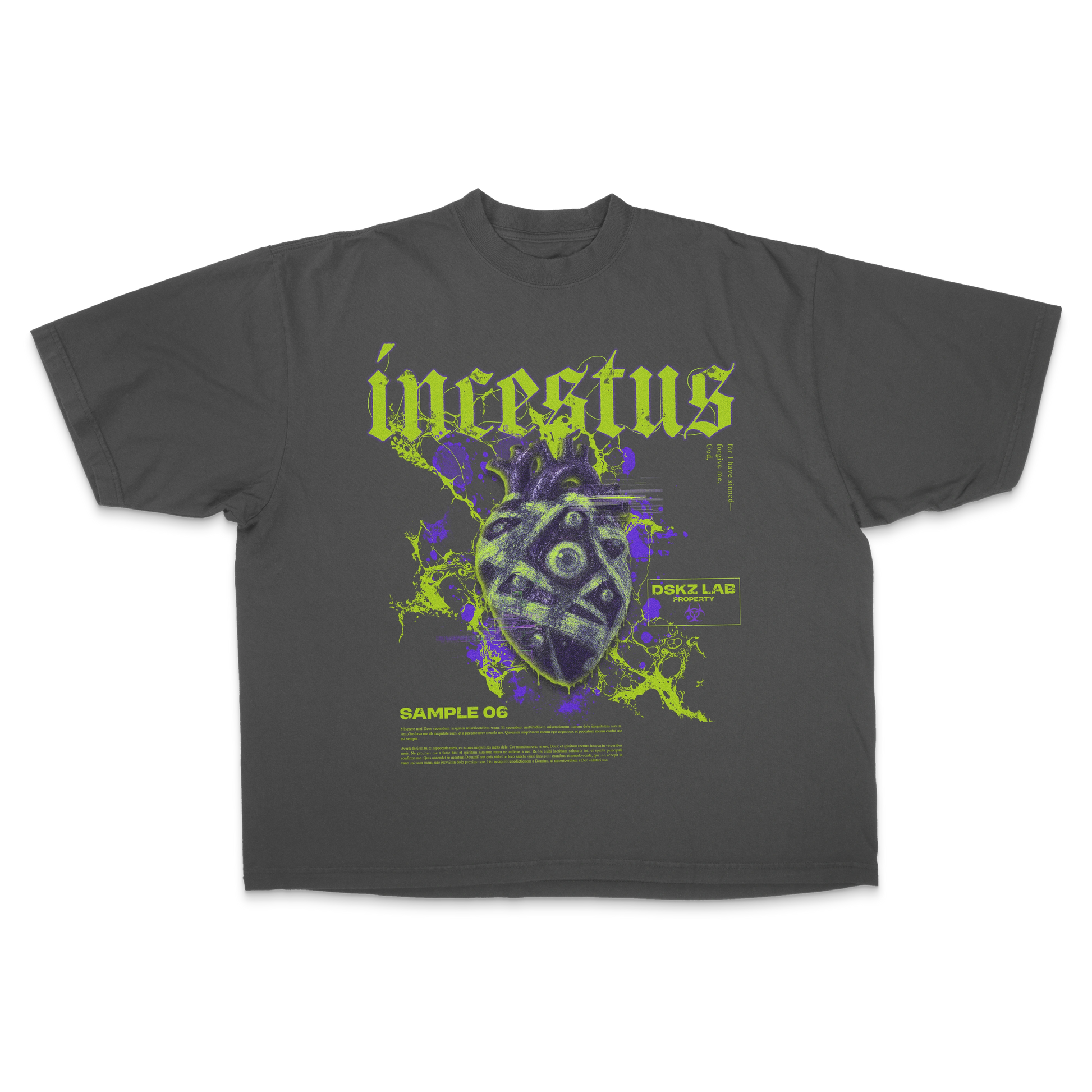 DropSkizzle S13 Incestus Boxy Shirt - Y2K Gothic Tee