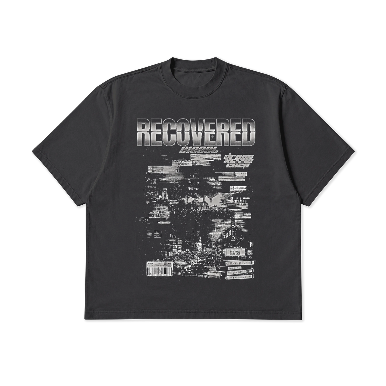 DropSkizzle S08 Recovered Boxy Shirt - Y2K Vintage Tee
