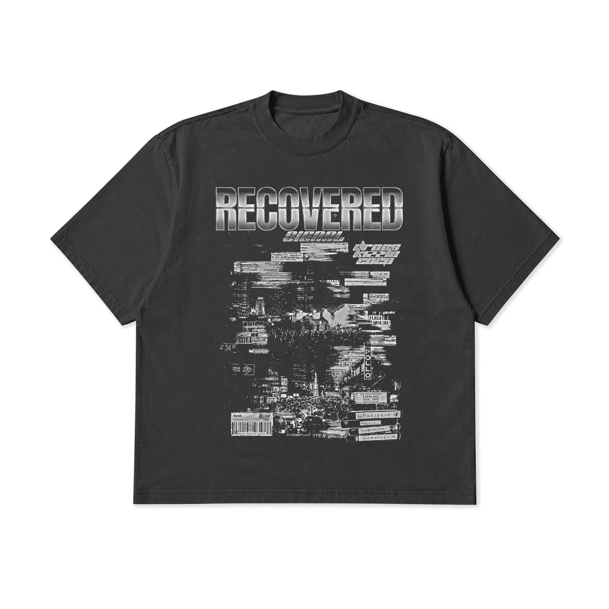 DropSkizzle S08 Recovered Boxy Shirt - Y2K Vintage Tee